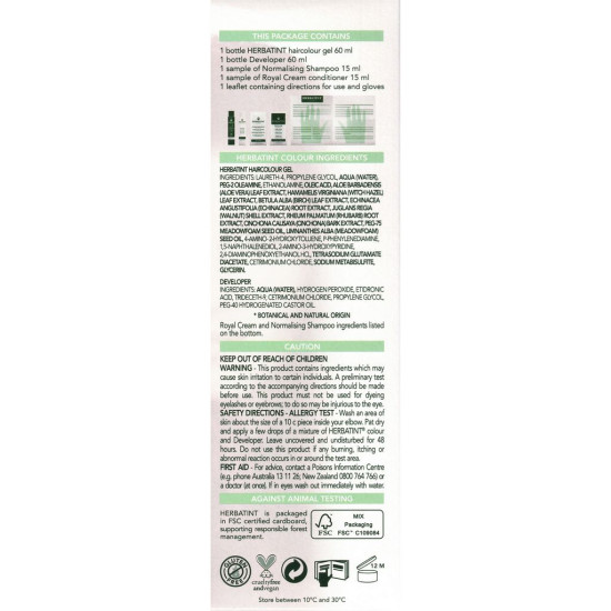 Herbatint Permanent Haircolour Gel FF3 Plum 170ml