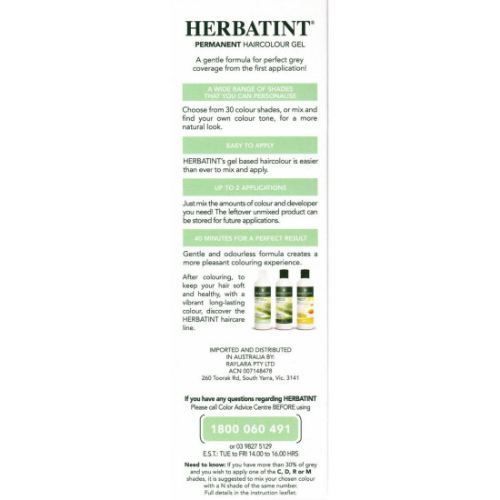 Herbatint FF4 Violet Permanent Haircolour Gel 170ml