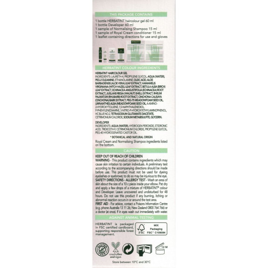 Herbatint FF4 Violet Permanent Haircolour Gel 170ml