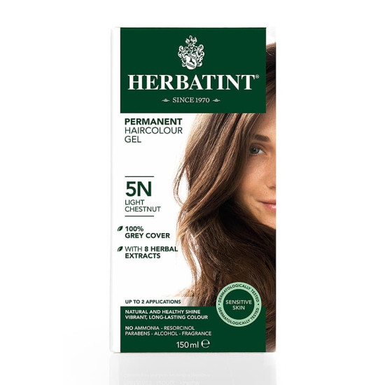 Herbatint Permanent Haircolour Gel - Light Chestnut 5N Herbatint Permanent Haircolour Gel - Light Chestnut 5N