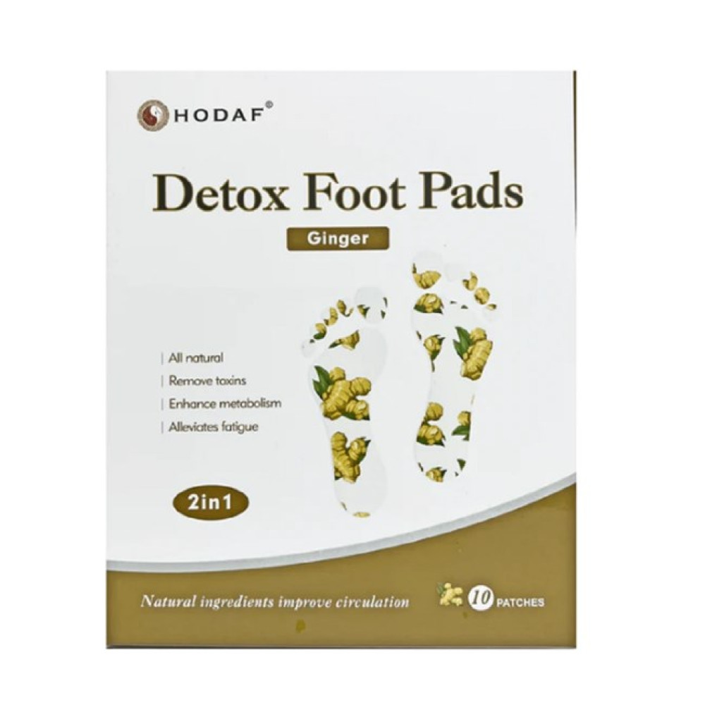 HODAF Detox Foot Pads Ginger 10 Patches Birkenhead Hea