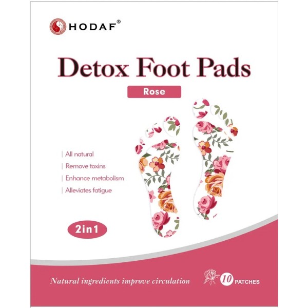 HODAF Detox Foot Pads Rose 10 Patches