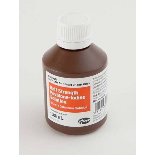 Povidone Iodine 5% Solution 100ml