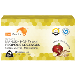 Kiwi Manuka Honey 12 Lozenges - Apple & Ginger