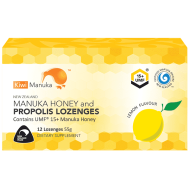 Kiwi Manuka Honey 12 Lozenges - Lemon