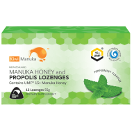 Kiwi Manuka Honey 12 Lozenges - Peppermint