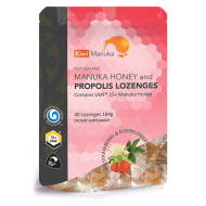 Kiwi Manuka Honey 40 Lozenges - Strawberry & Elderflower