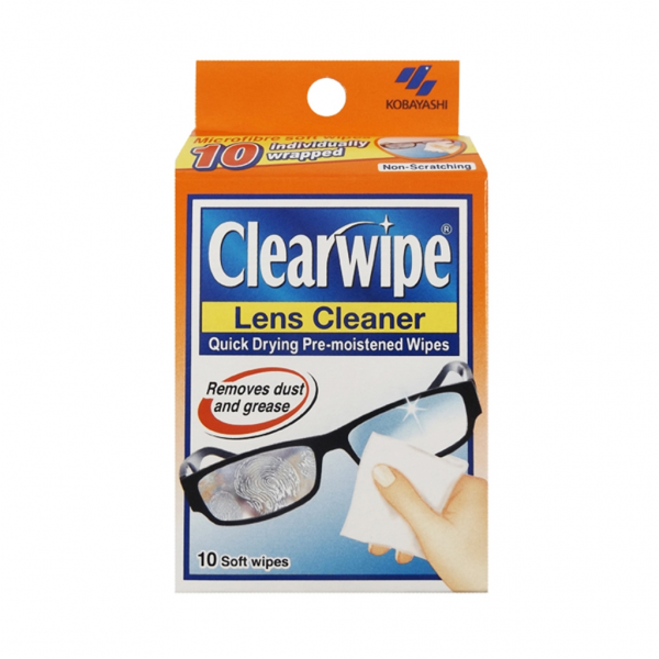 Kobayashi Clearwipe Lens Cleaner 10 Wipes 