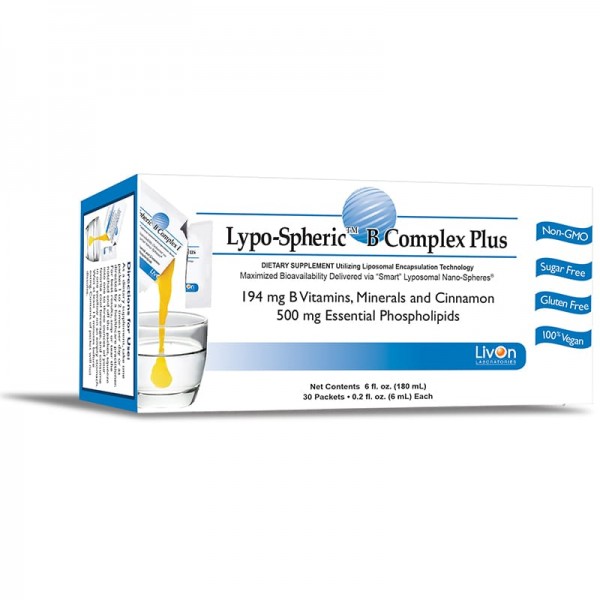 Livon Labs Lypo-Spheric B Complex Plus 30 Pack