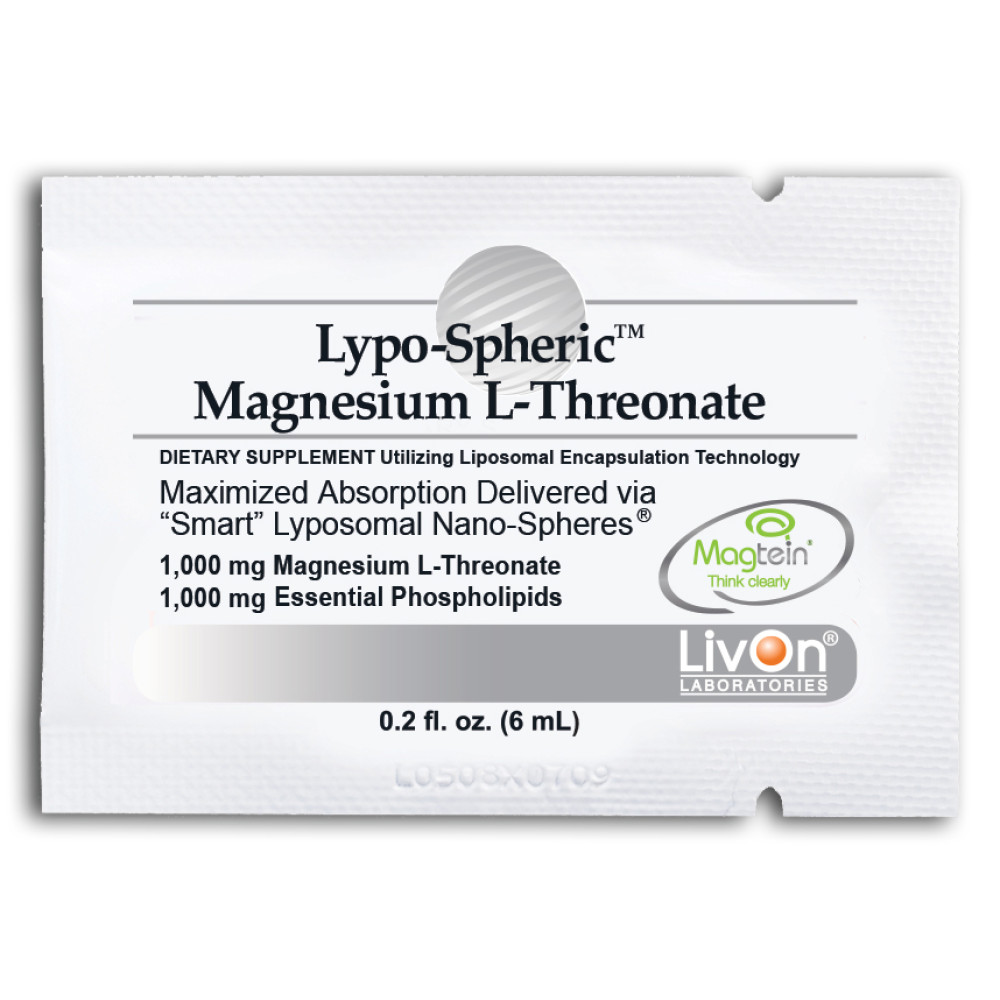 Livon Labs LypoSpheric Magnesium LThreonate 30 Pack Birkenhead