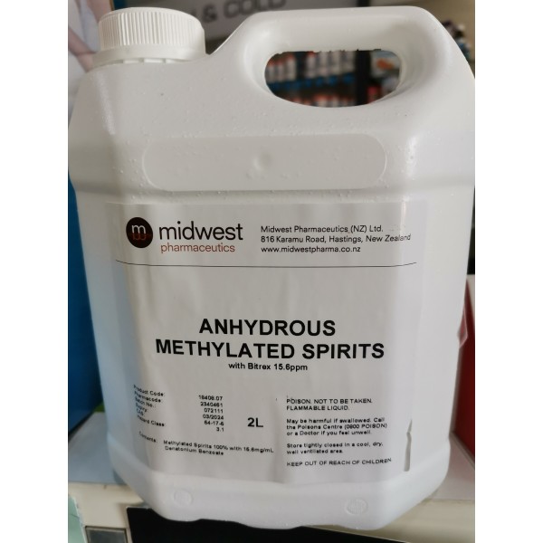 Midwest Anhydrous Methylated Spirits 2 Litre