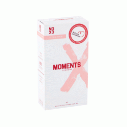 Moments Condoms Ultra Thin 53mm Width 10 Pk