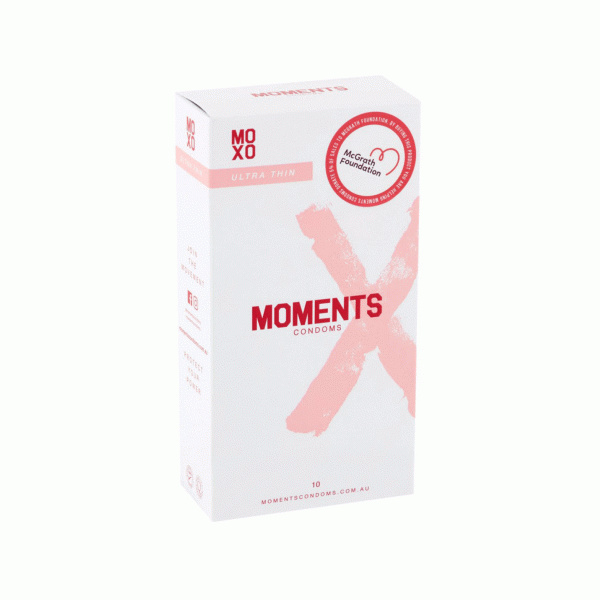 Moments Condoms Ultra Thin 53mm Width 10 Pk