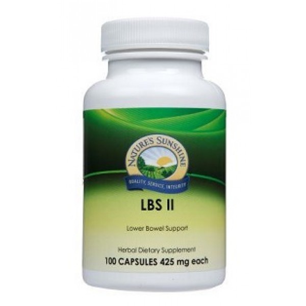 Nature's Sunshine Lower Bowel Support LBS ll 100 Capsules
