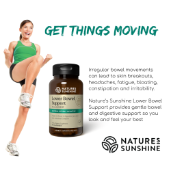 Nature's Sunshine Lower Bowel Support LBS ll 100 Capsules