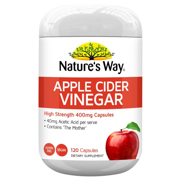 Nature's Way Apple Cider Vinegar 120 Capsules