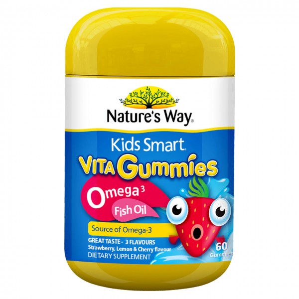 Nature's Way Kids Smart Vita Gummies Omega 3 Fish Oil 60s