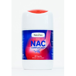 Naturies NAC N-Acetyl-Cysteine 600mg 60 Capsules