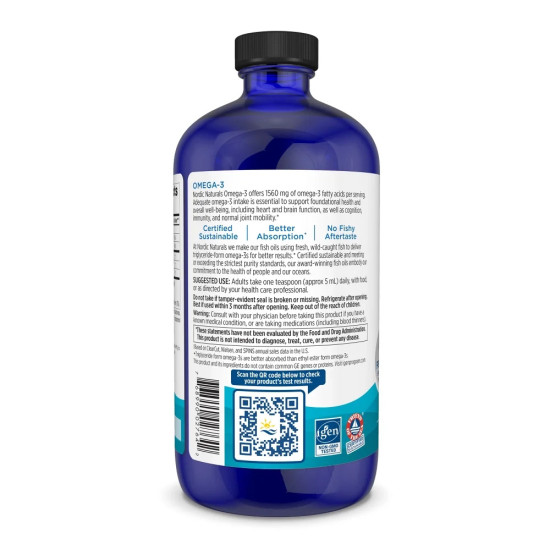 Nordic Naturals Omega 3 Liquid Lemon 473ml - Best Seller & Trending!