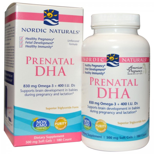 Nordic Naturals Prenatal DHA 180 Softgels