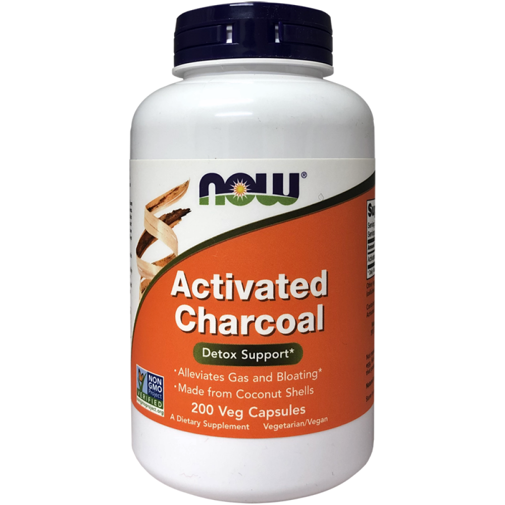Now Foods Activated Charcoal 200 Capsules Birkenhead Health