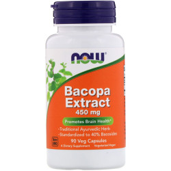 Now Foods Bacopa Extract 450mg 90 Capsules