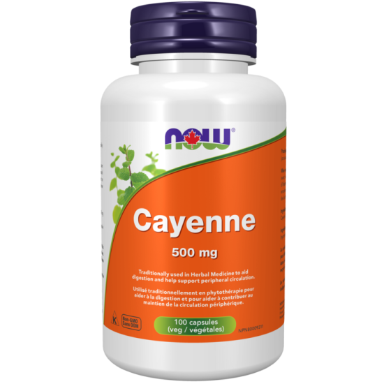 Now Foods Cayenne 500mg 100 Capsules