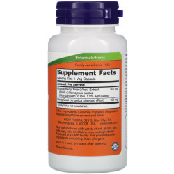Now Foods Chaste Berry Vitex Extract 300mg 90 Capsules