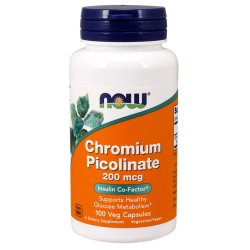 Now Foods Chromium Picolinate 200mcg 100 Capsules