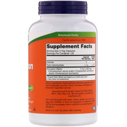 Now Foods Cinnamon Bark 600mg 240 Capsules