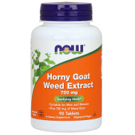 Now Foods Horny Goat Weed Extract 750mg 90 Tablets