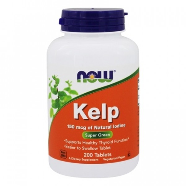 Now Foods Kelp Natural Iodine 150mcg 200 Tablets