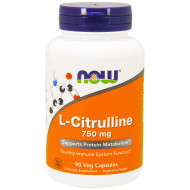 Now Foods L-Citrulline 750mg 90 Capsules