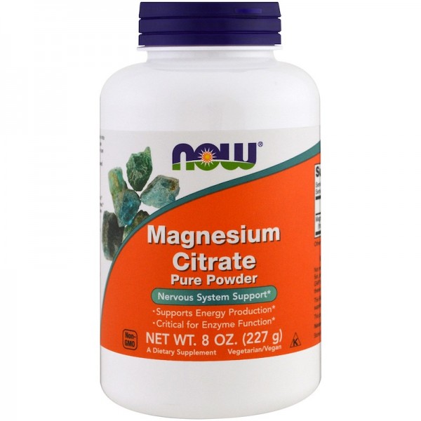 Now Foods Magnesium Citrate Powder 227g