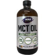 Now Foods MCT Oil 100% Pure in Glass Bottle 473ml