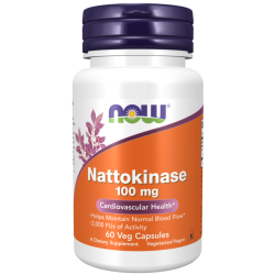 Now Foods Nattokinase 100mg 2000 FUs 60 Capsules