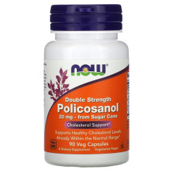 Now Foods Policosanol Double Strength 20mg 90 Capsules