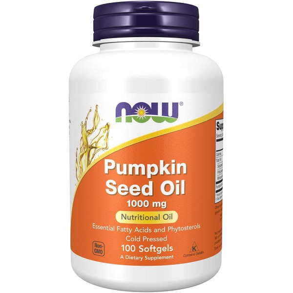 Now Foods Pumpkin Seed Oil 1000mg 100 Softgels