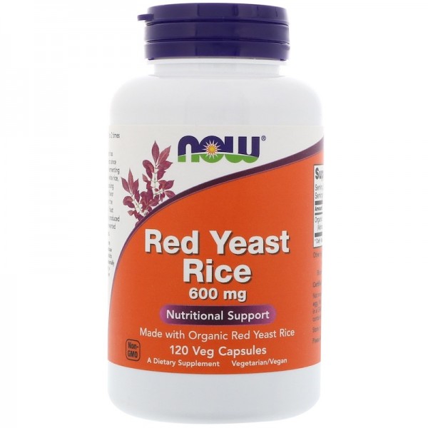 Now Foods Red Yeast Rice 600mg 120 Capsules
