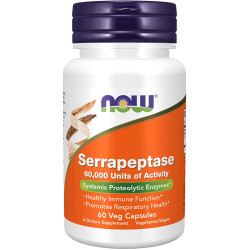 Now Foods Serrapeptase 60,000 units 60 Capsules