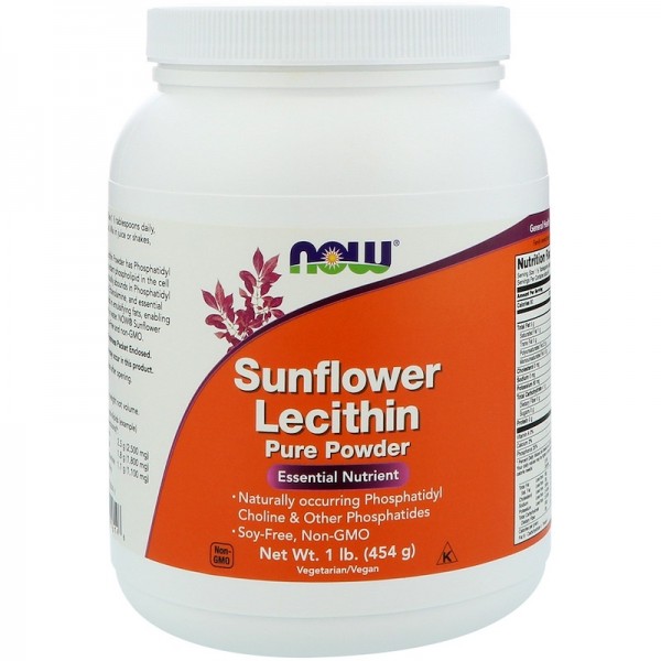 Now Foods Sunflower Lecithin Powder 454g