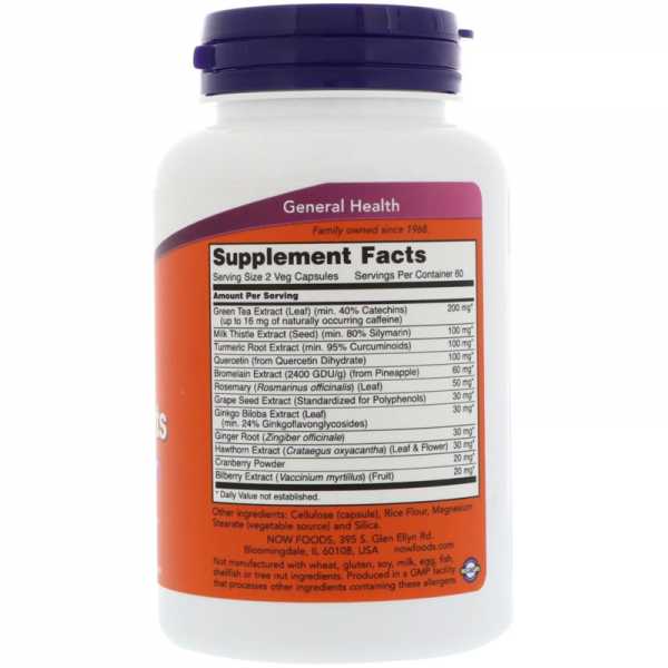 Now Foods Super Antioxidants with Herbal Extracts 60 Capsules