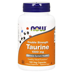 Now Foods Taurine Double Strength 1000mg 100 Capsules