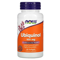 Now Foods Ubiquinol 100mg 60 Softgels