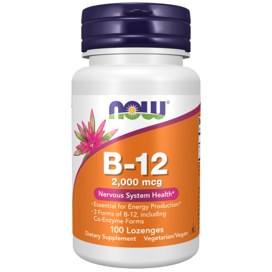 Now Foods Vitamin B12 Cyanocobalamin 1000mcg 100 Lozenges