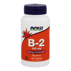 Now Foods Vitamin B2 Riboflavin 100mg 100 Capsules