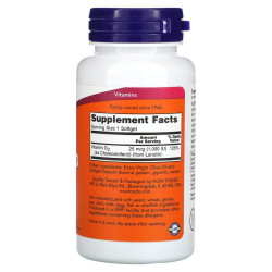 Now Foods Vitamin D3 1000IU 180 Softgels