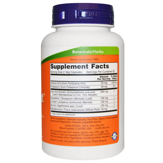 Now Foods Water Out Herbal Diuretic 100 Capsules Now Foods Water Out Herbal Diuretic 100 Capsules