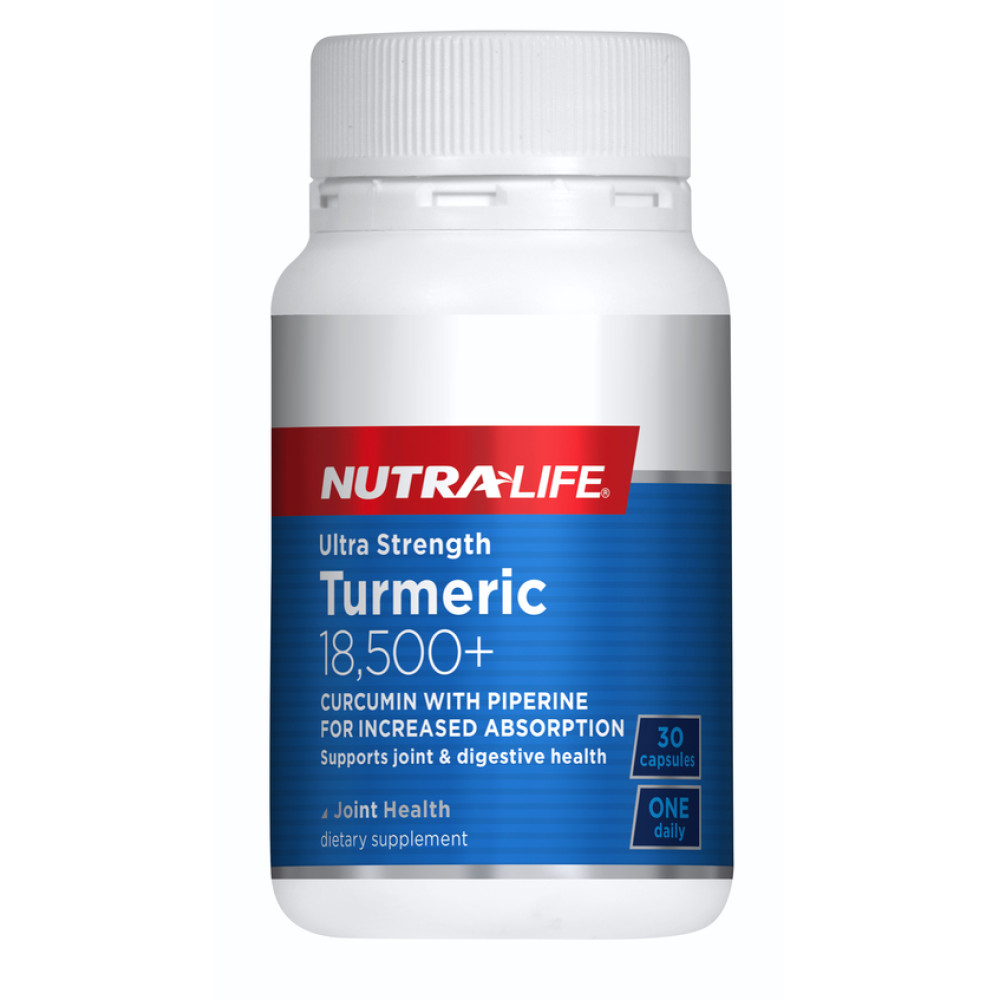 Nutralife Turmeric 18,500+ Ultra Strength 30 Capsules Birkenhead