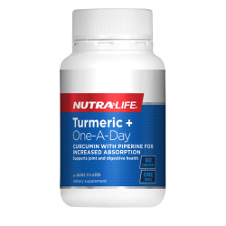 Nutralife Turmeric+ 3000mg One-A-Day 60 Capsules